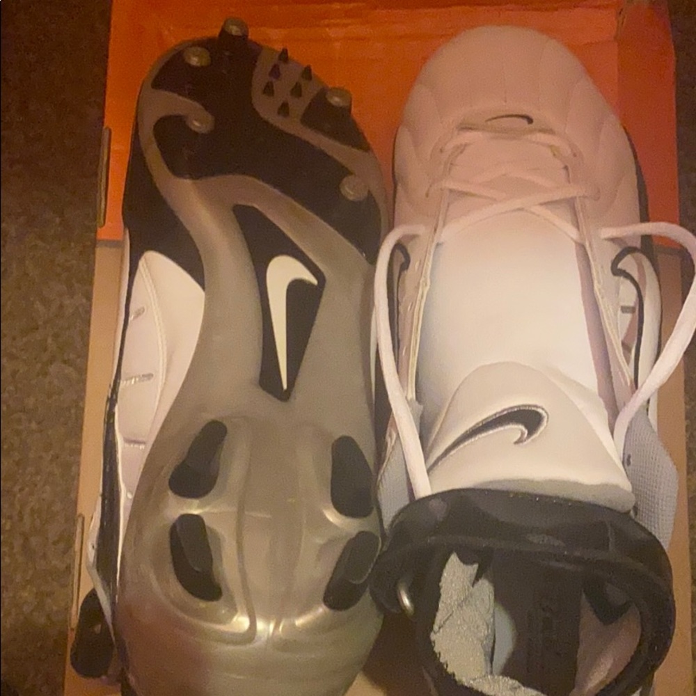 New box Nike football cleats air zoom super bad white black 313406 101 mens new - Picture 6 of 8